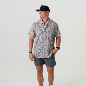 Burlebo Performance Western Shirt - Classic Deer Camo