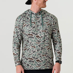 Burlebo Performance Hoodie - Retro Duck Camo