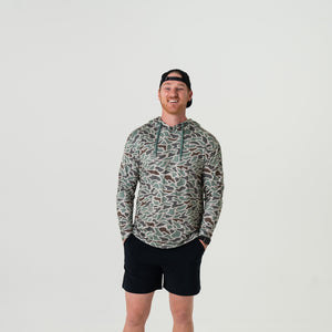 Burlebo Performance Hoodie - Retro Duck Camo