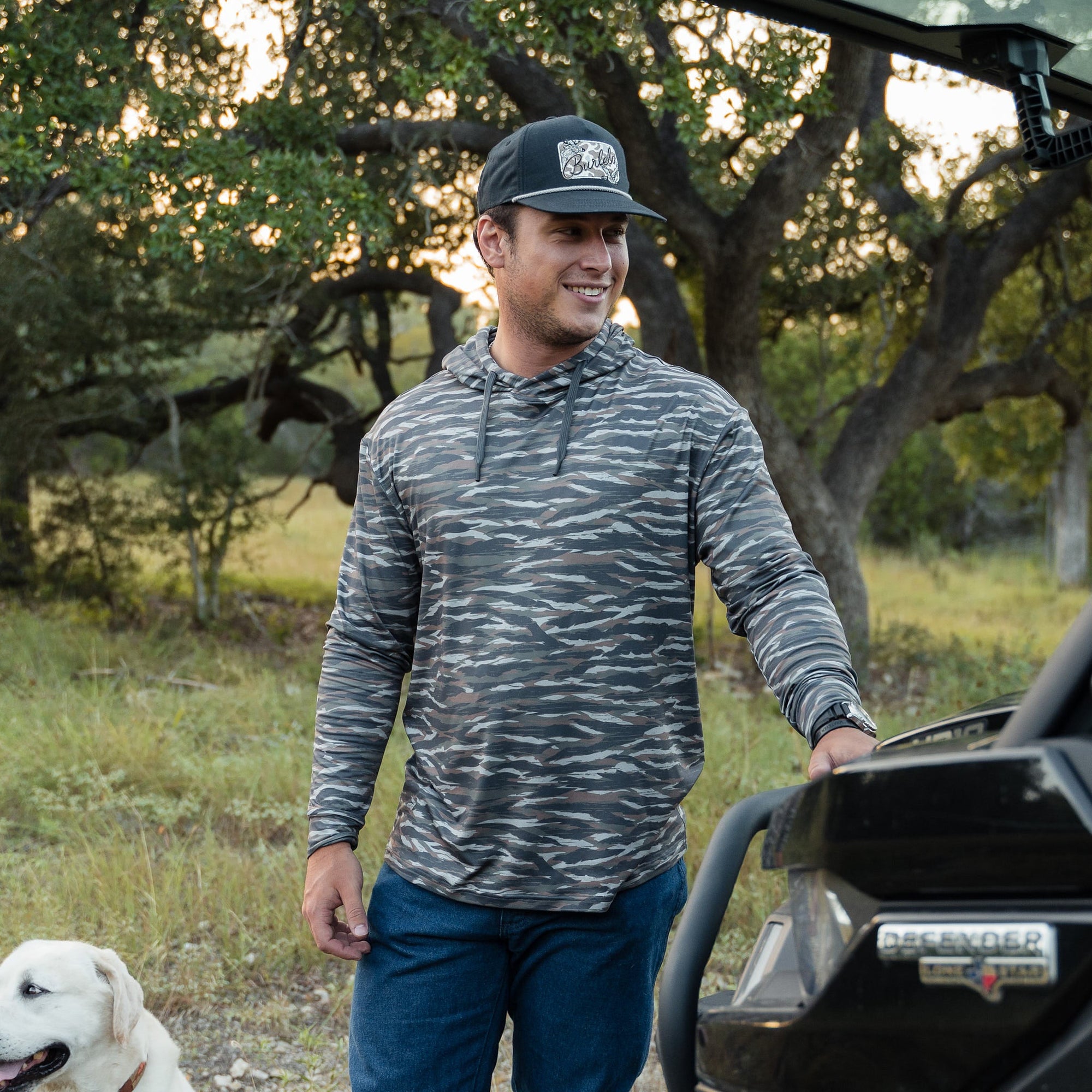 Burlebo Performance Hoodie - Wetland Camo