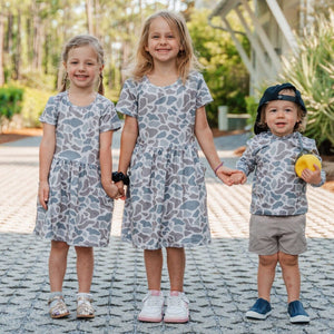 Burlebo Girls Moxie Dress - Classic Deer Camo