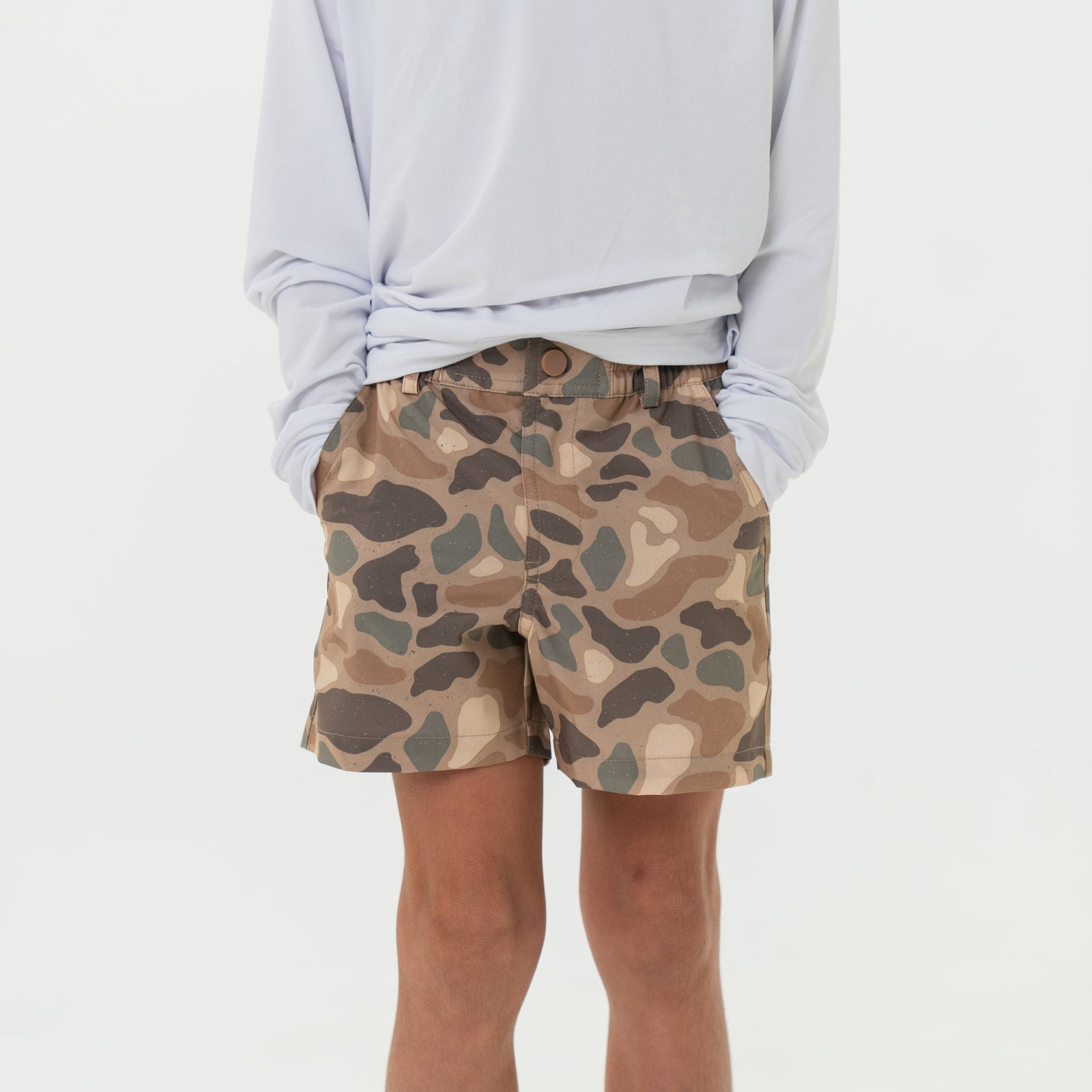 Burlebo Youth Everyday Shorts - Pintail Camo