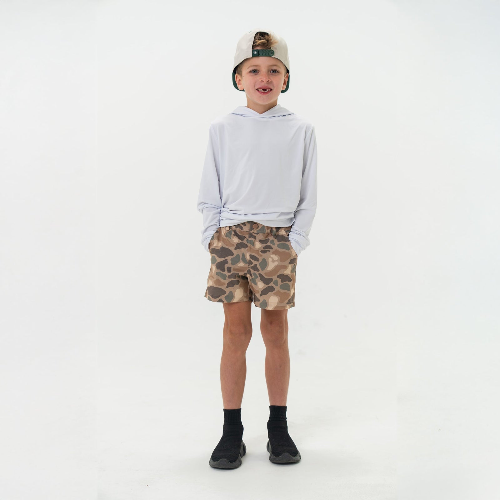 Burlebo Youth Everyday Shorts - Pintail Camo