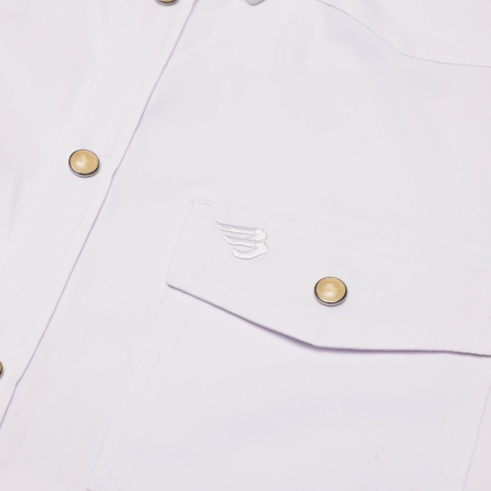 Burlebo Performance Western Shirt - White