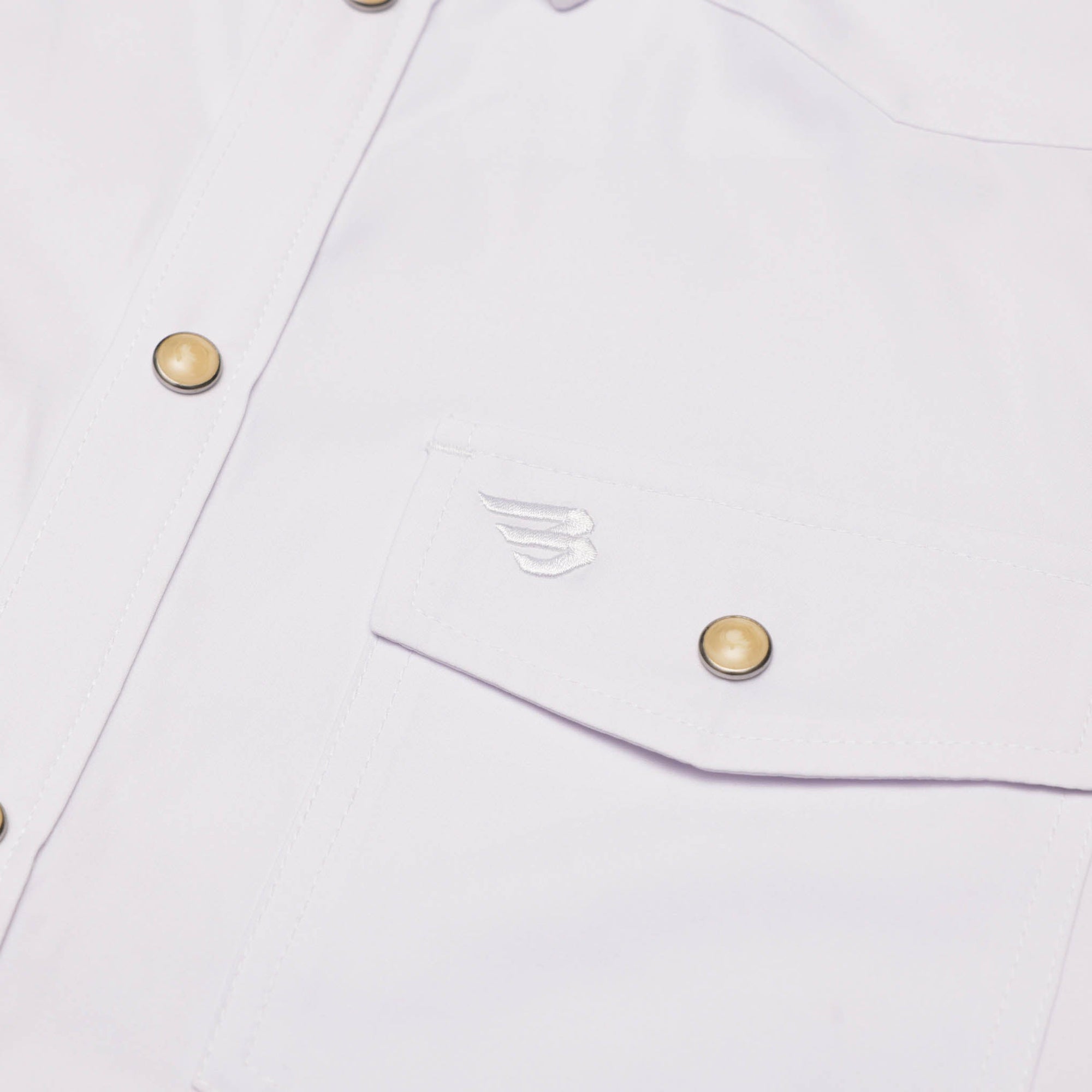 Burlebo Performance Western Shirt - White