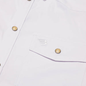 Burlebo Performance Western Shirt - White