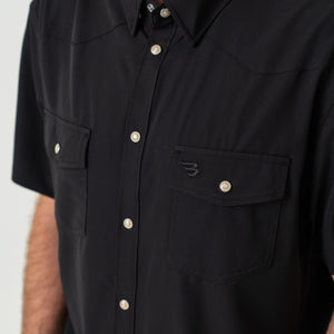 Burlebo Performance Western Shirt - Black