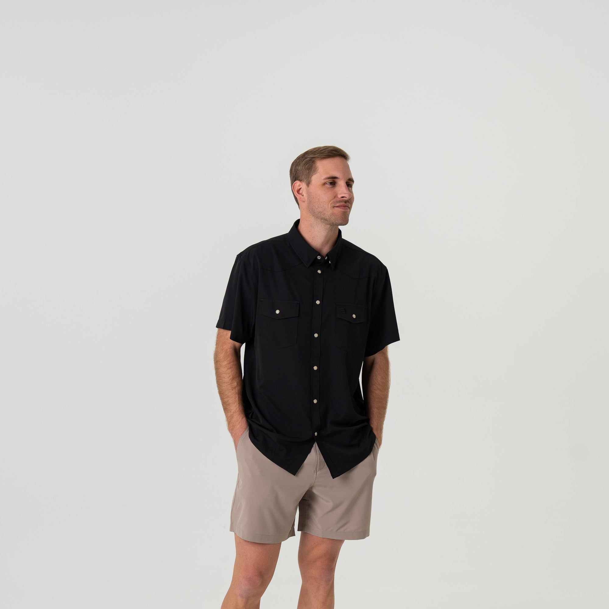 Burlebo Performance Western Shirt - Black