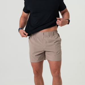 Burlebo Everyday Shorts - Cobblestone Khaki 5.5" & 7"