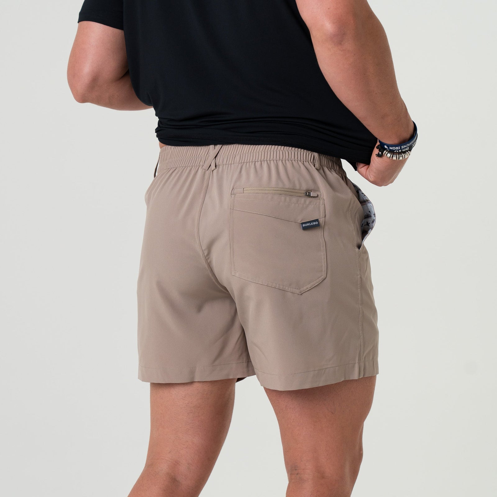 Burlebo Everyday Shorts - Cobblestone Khaki 5.5" & 7"
