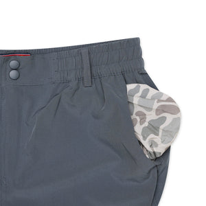 Burlebo Everyday Shorts - River Rock Gray 5.5" & 7"