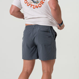 Burlebo Everyday Shorts - River Rock Gray 5.5" & 7"