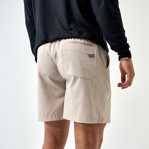Burlebo Everyday Shorts - Light Khaki 7"