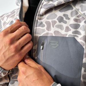 Burlebo Blaze Tech Quarter Zip - Classic Deer Camo