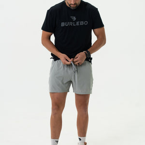 Burlebo Athletic Shorts - Light Grey 5.5"