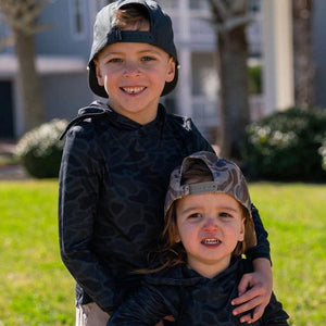 Burlebo Youth Performance Hoodie - Black Camo