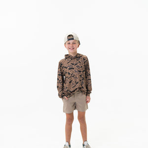 Burlebo Youth Performance Hoodie - Gauge Camo