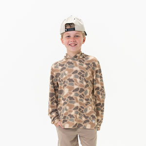 Burlebo Youth Performance Hoodie - Pintail Camo