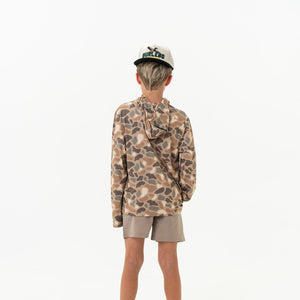 Burlebo Youth Performance Hoodie - Pintail Camo