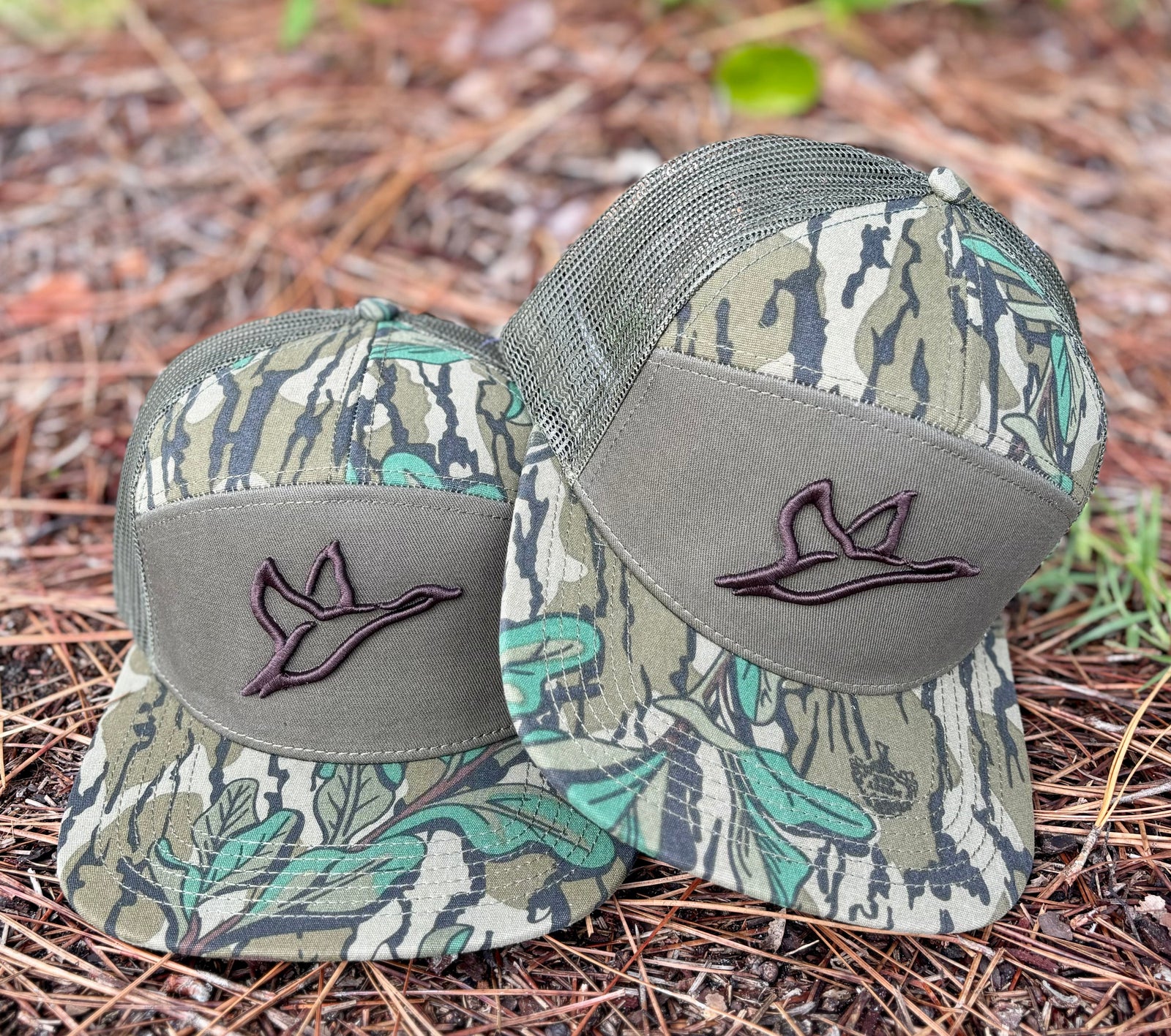 7Panel Green Leaf Combat Waterfowl Hat