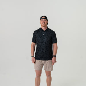 Burlebo Performance Polo - Black Camo