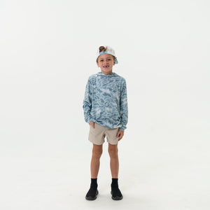 Burlebo Youth Performance Hoodie - Seaside Camo