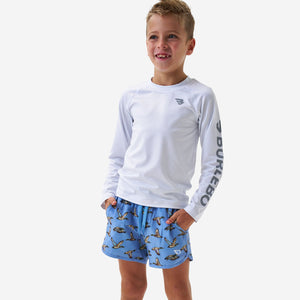 Burlebo Youth Swim Trunks - Jumbo Mallards Blue