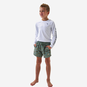 Burlebo Youth Swim Trunks - Jumbo Mallards Green