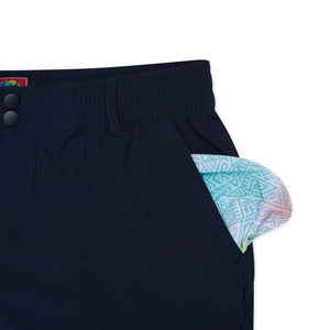 Burlebo Everyday Shorts - Deep Water Navy 7"