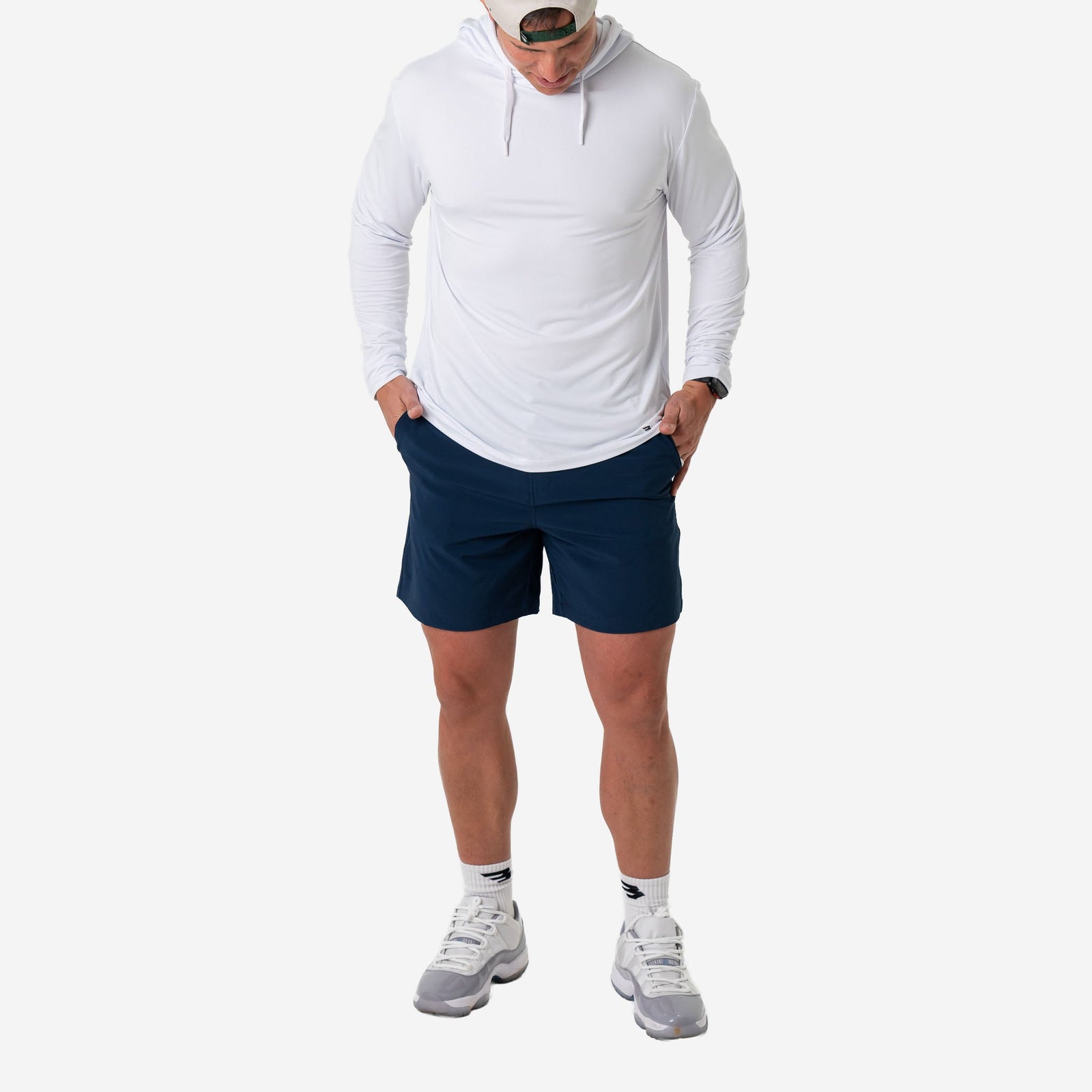 Burlebo Everyday Shorts - Deep Water Navy 7"