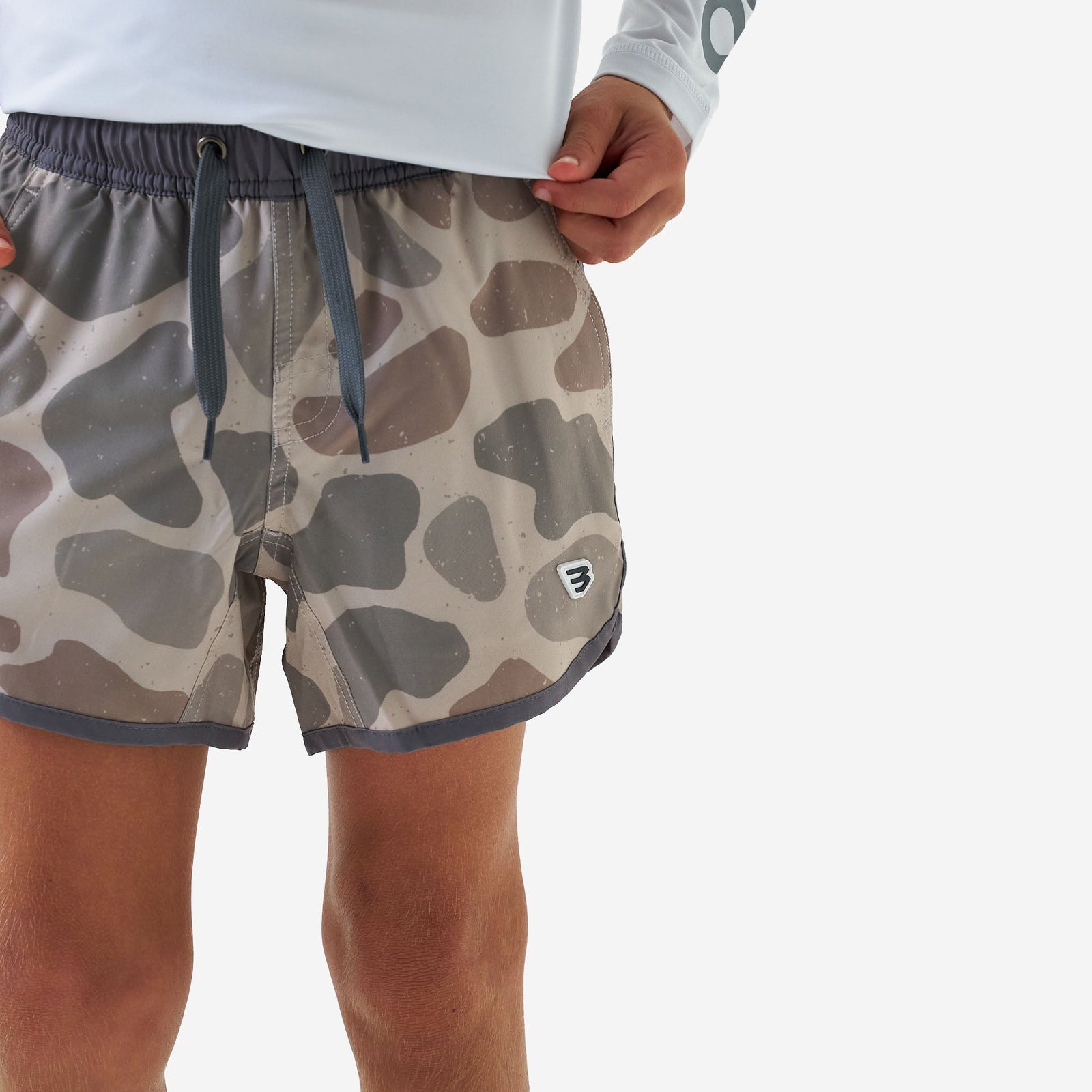 Burlebo Youth Swim Trunks - Jumbo Classic Deer Camo