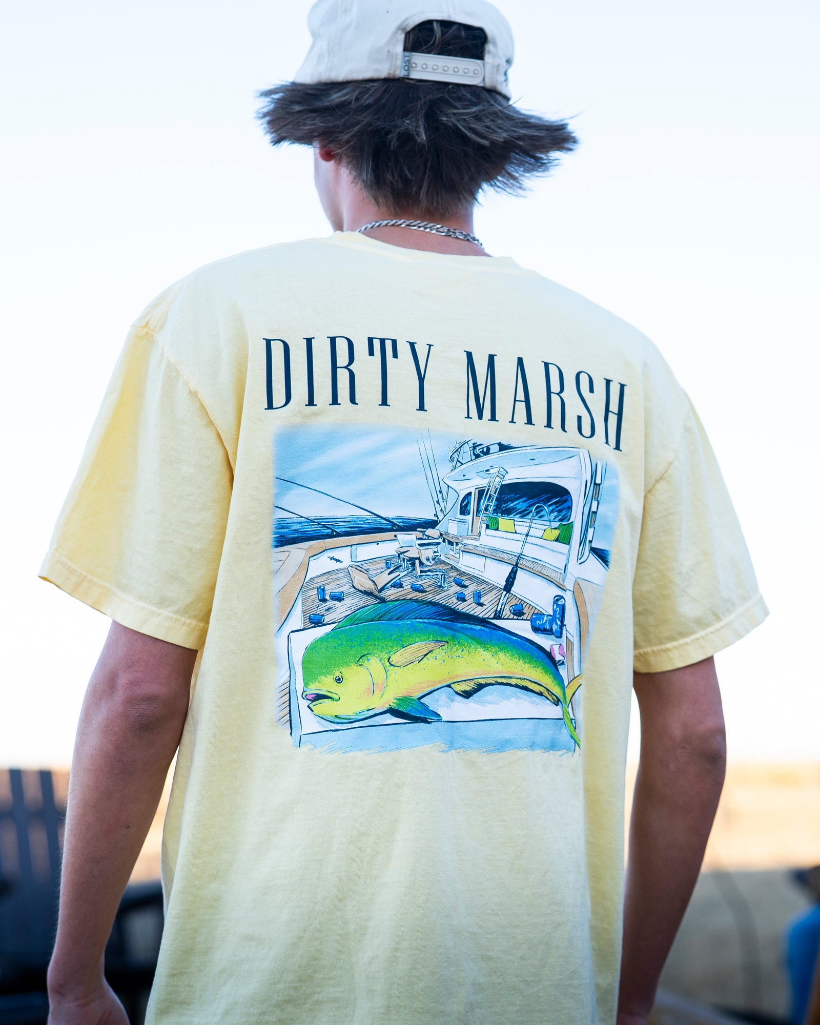 Dirty Marsh Mahi On Da Deck Tee - Butter