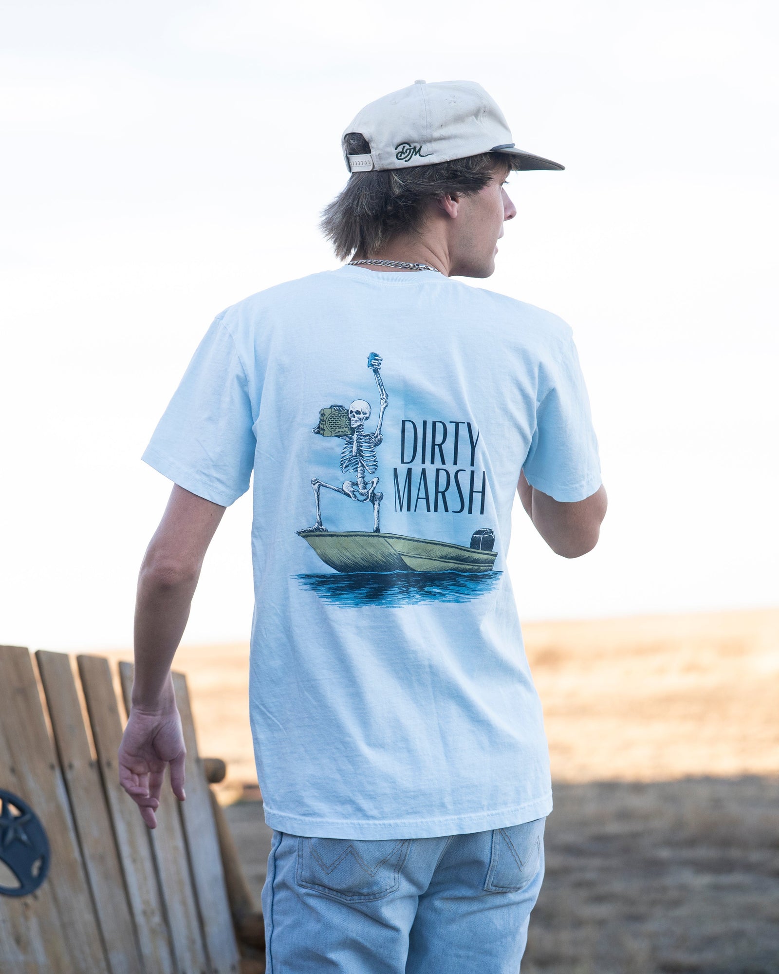 Dirty Marsh Skelly With Da Tee - Chambray