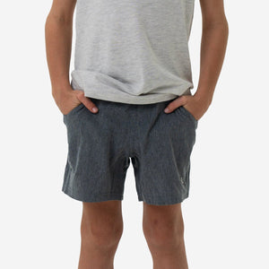 Burlebo Youth Athletic Shorts - Grizzly Grey