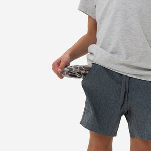 Burlebo Youth Athletic Shorts - Grizzly Grey