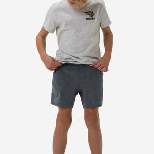 Burlebo Youth Athletic Shorts - Grizzly Grey