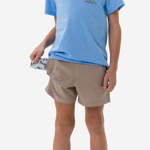Burlebo Youth Everyday Shorts - Cobblestone Khaki