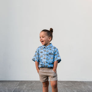 Burlebo Youth Everyday Shorts - Cobblestone Khaki