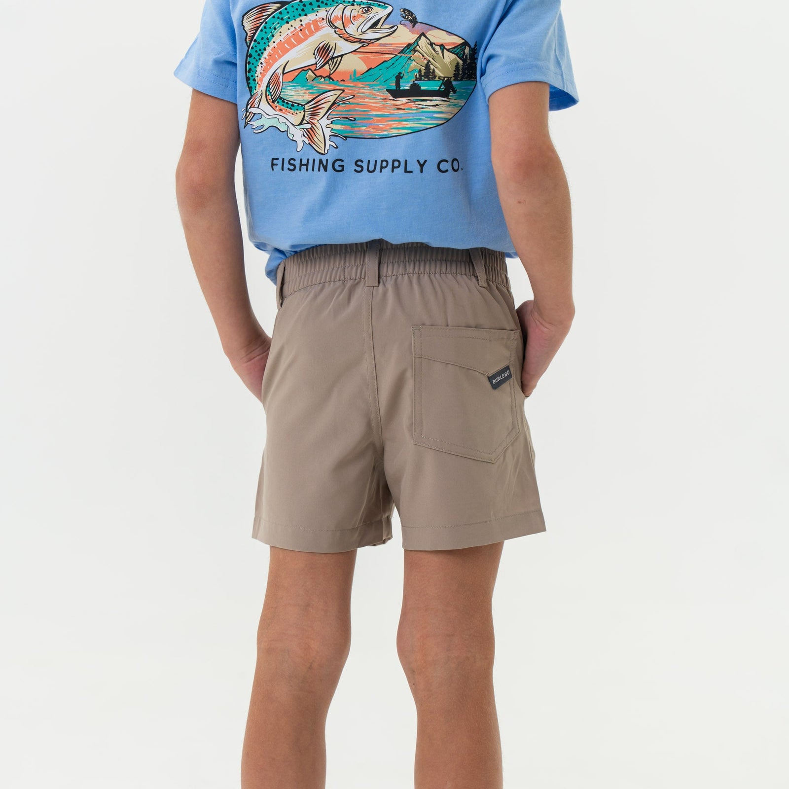 Burlebo Youth Everyday Shorts - Cobblestone Khaki