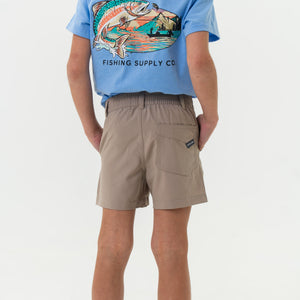 Burlebo Youth Everyday Shorts - Cobblestone Khaki