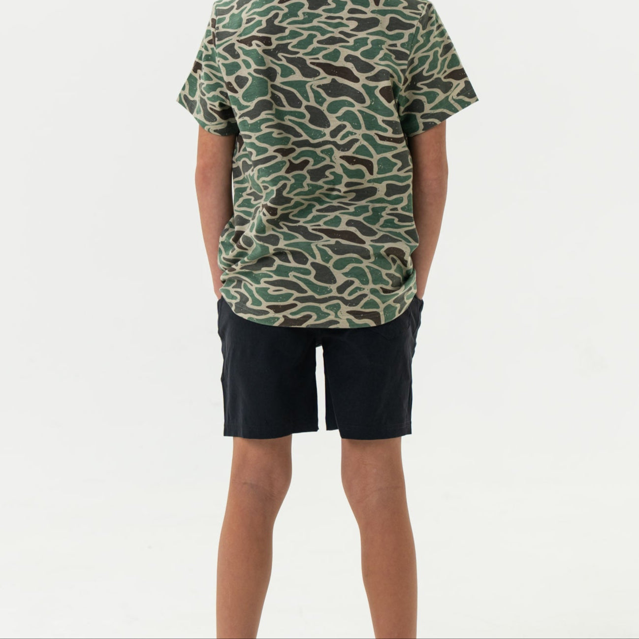 Burlebo Youth Athletic Shorts - Heather Black