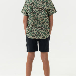 Burlebo Youth Athletic Shorts - Heather Black