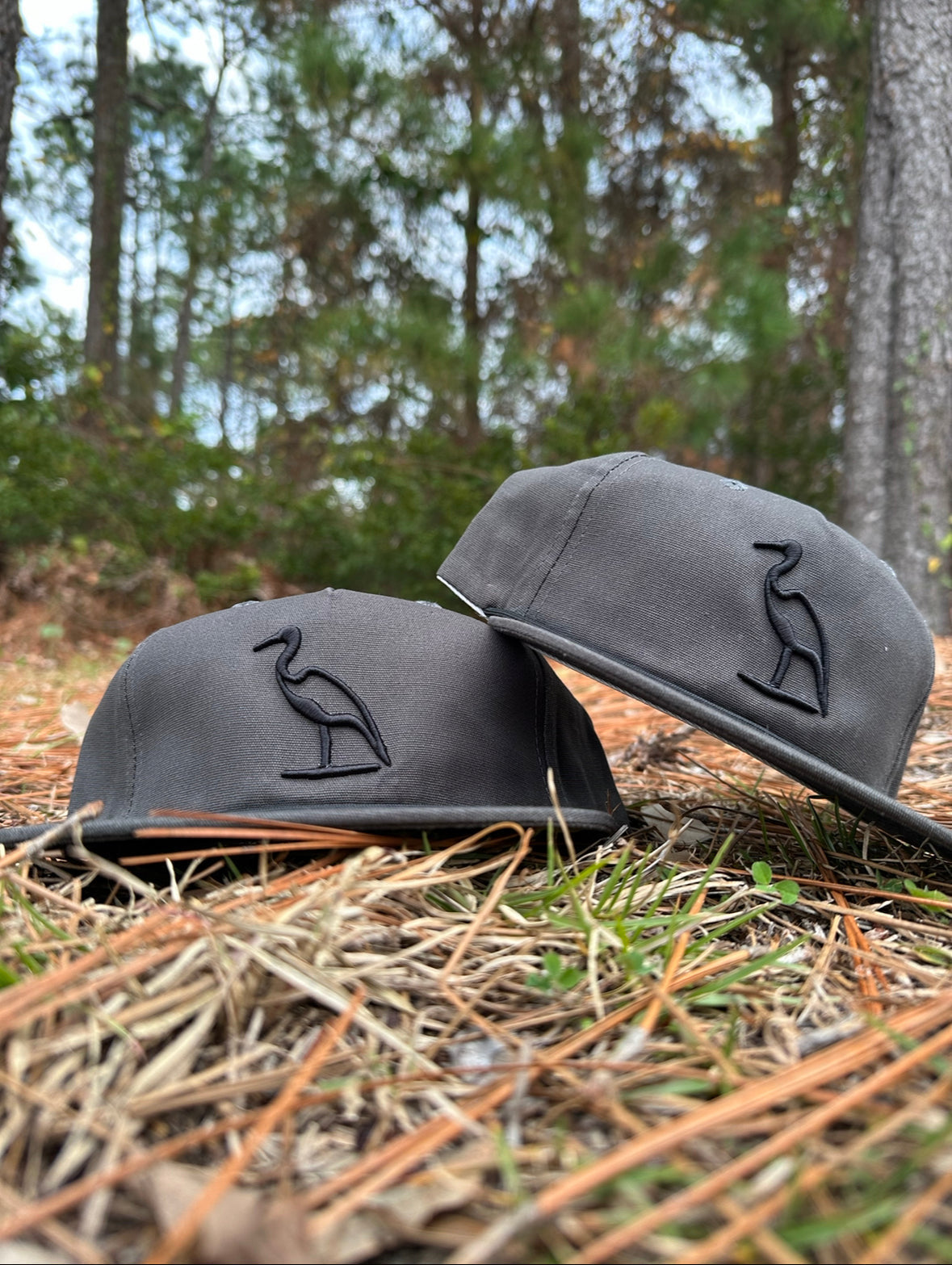 DM Heron Embroidered / Gunmetal Hat