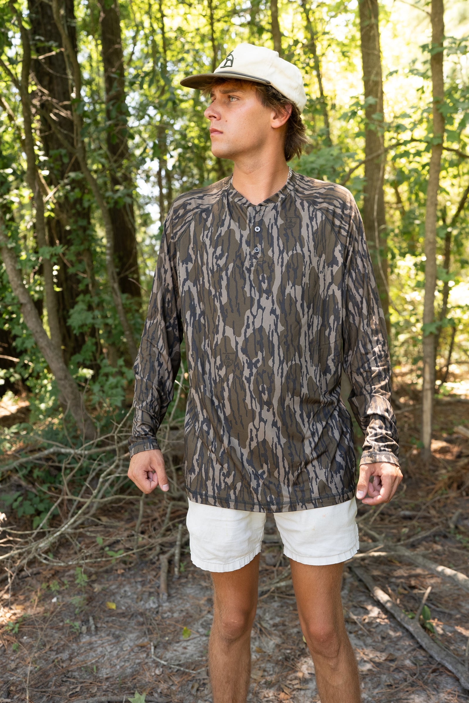 Combat Waterfowl Henley - Mossy Oak
