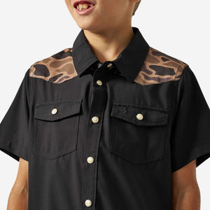 Youth Burlebo Performance Western Shirt - Deer Szn