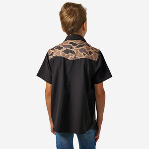 Youth Burlebo Performance Western Shirt - Deer Szn