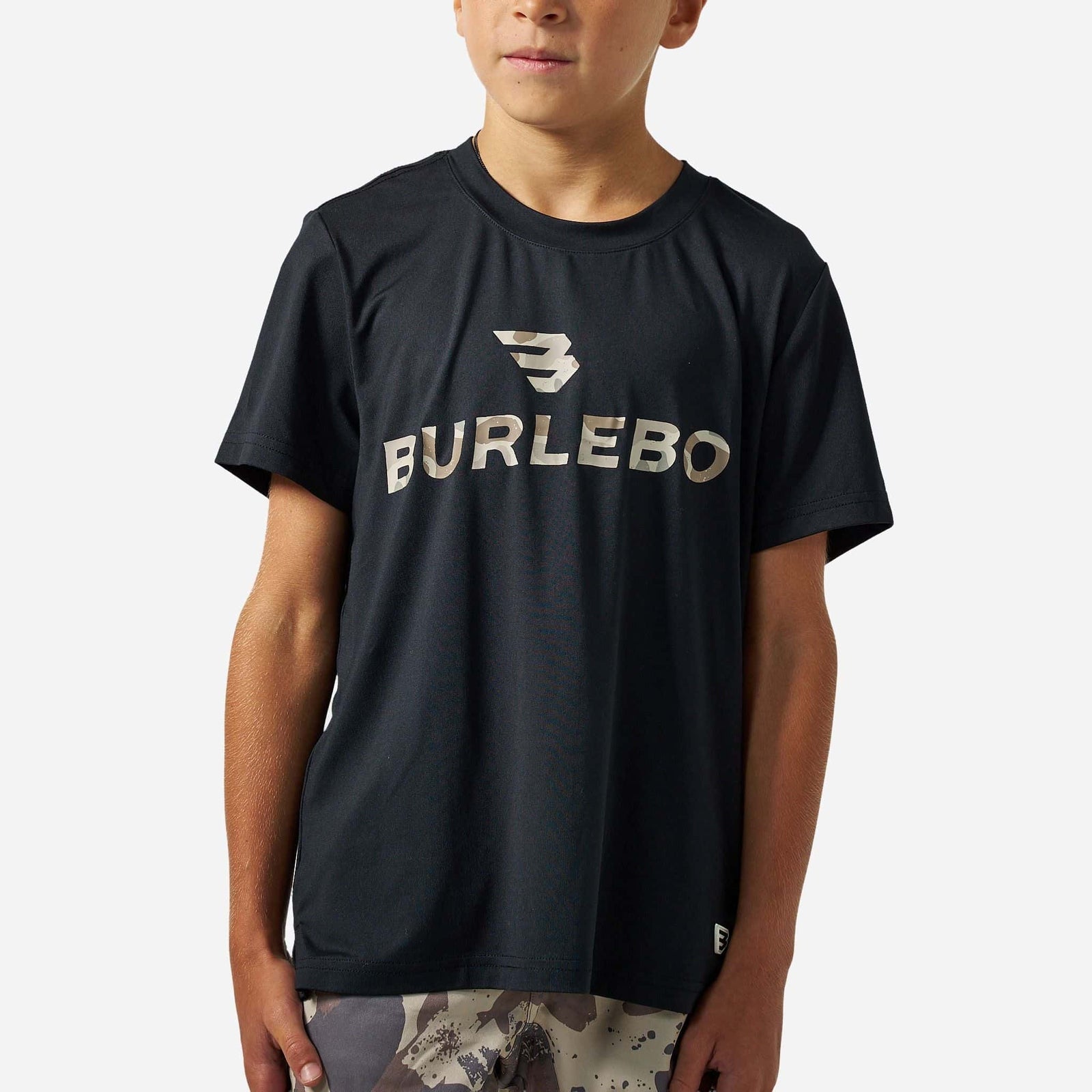 Youth Burlebo Go To Tee - Flying B Logo Classic Deer Camo