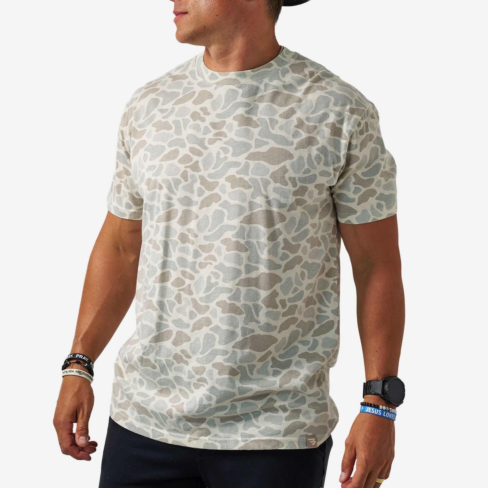 Burlebo Vintage Washed Tee - Classic Deer Camo
