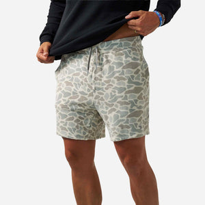 Burlebo Vintage Wash Shorts - Classic Deer Camo