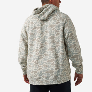 Burlebo Vintage Washed Fleece Hoodie - Classic Deer Camo
